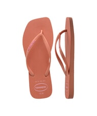 HAVAIANAS SQUARE LOGO Flip-flops pink clay - Women&rsquo;s shoes - 4