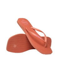 HAVAIANAS SQUARE LOGO Flip-flops pink clay - Women&rsquo;s shoes - 5