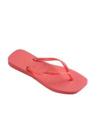 HAVAIANAS SLIM SQUARE Square Toe Flip Flops - Women’s shoes