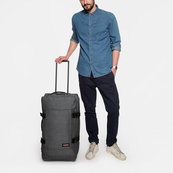trolley case TRANVERZ M line with TSA. medium size BlackDenim - Semi-rigid Trolley Cases
