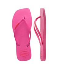 HAVAIANAS SQUARE LOGO Flip-flops pinkflux - Women’s shoes - 4
