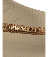 HAVAIANAS SLIM GLITTER II Flip-flops sand/golden light metallic - Women’s shoes - 4