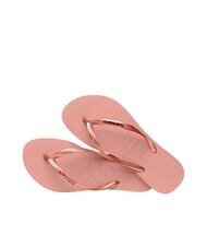 HAVAIANAS SLIM LOGO Flip flops crocus rose/golden blush - Women’s shoes - 5