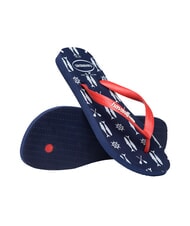 HAVAIANAS flip flops TOP NAUTICAL navy blue/ruby red - Men’s shoes - 5