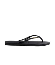 HAVAIANAS SLIM LOGO Flip flops black/gold - Women’s shoes - 3