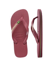 HAVAIANAS BRASIL LOGO Men's flip flops amaranth - Unisex shoes - 4