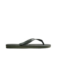 HAVAIANAS BRASIL LOGO Men's flip flops green olives/green olives - Unisex shoes - 3