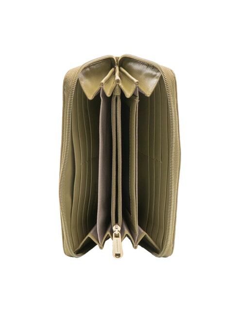 MELLOW  Large zip around leather wallet aloe - Women’s Wallets