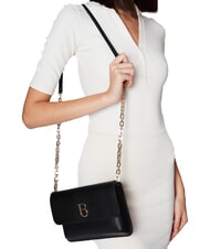 TOSCA BLU BIANCA Leather shoulder bag chain Black - Women’s Bags - 4