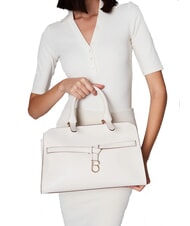 TOSCA BLU AMELIA Leather handbag with charm ivory white - Women&rsquo;s Bags - 4