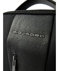 PIQUADRO BRIEF ECOLOGICA Recycled fabric backpack, 15.6" laptop Black - Laptop backpacks - 3