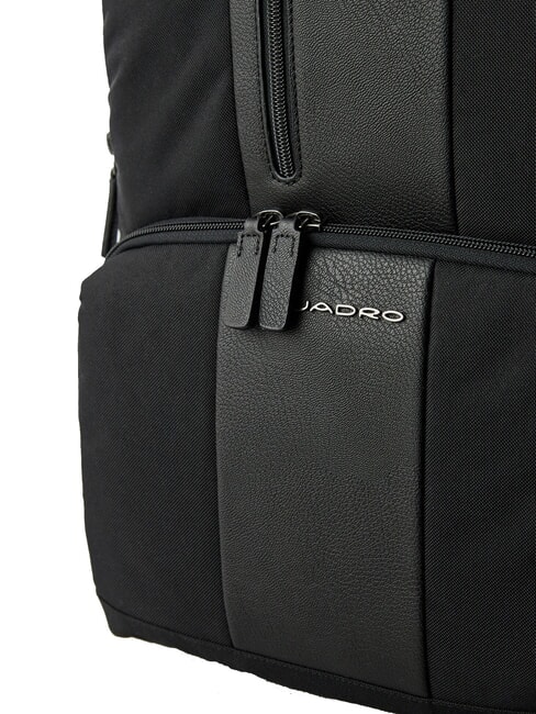 BRIEF ECOLOGICA Recycled fabric backpack, 14" laptop Black - Laptop backpacks