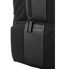 PIQUADRO BRIEF ECOLOGICA Recycled fabric backpack, 14" laptop Black - Laptop backpacks - 5