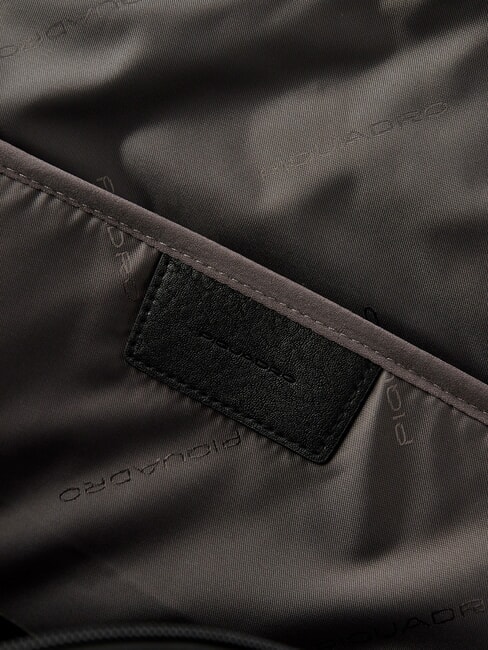 BRIEF ECOLOGICA TECH Recycled fabric backpack with USB plate, 15.6" laptop holder Black - Laptop backpacks