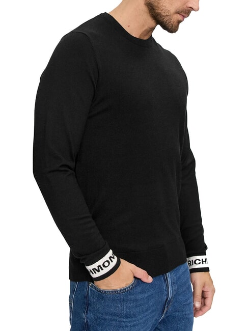 ARTUSO Sweater with logo cuffs black2 - Men's Sweaters