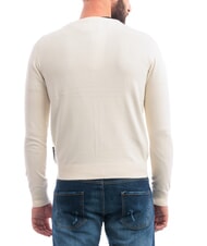RICHMOND X LICONE V-Neck Cardigan with Buttons bone white - Men's Sweaters - 2
