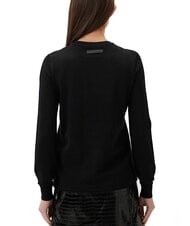 JOHN RICHMOND PARANA Lurex crew neck cardigan black2 - Women's Sweaters - 2