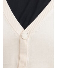 RICHMOND X LICONE V-Neck Cardigan with Buttons bone white - Men's Sweaters - 3