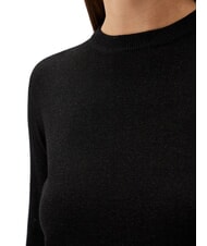 JOHN RICHMOND PARANA Lurex crew neck cardigan black2 - Women's Sweaters - 3