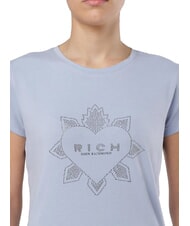 JOHN RICHMOND BAHRENS T-shirt with heart print eventide - T-shirt - 3