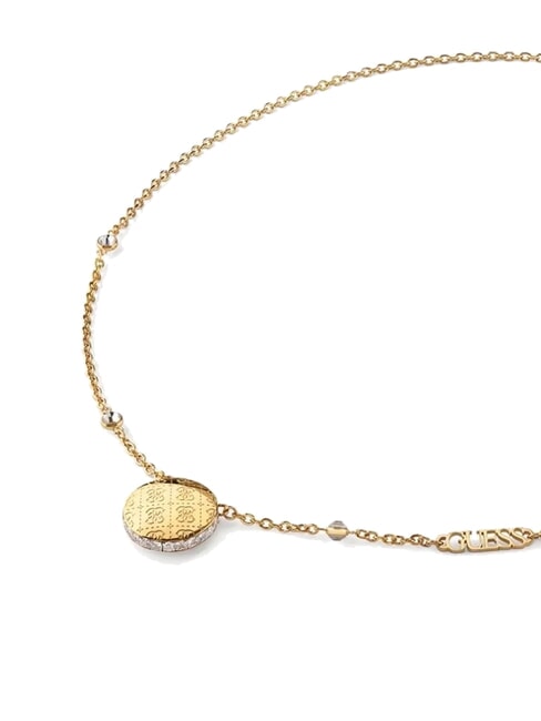 4G RISING Logo Coin Necklace yellow gold - Necklaces