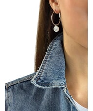 GUESS HULA HOOPS Charm hoop earrings - Earrings