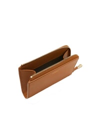 FURLA GOCCIA Leather card holder with zip brandy - Women&rsquo;s Wallets - 2