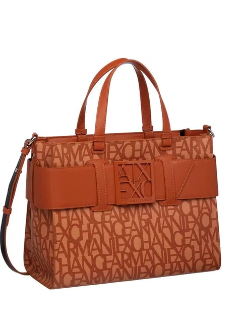 LOGO ALL OVER Hand bag with shoulder strap cam. roses/car. cafe - Women’s Bags