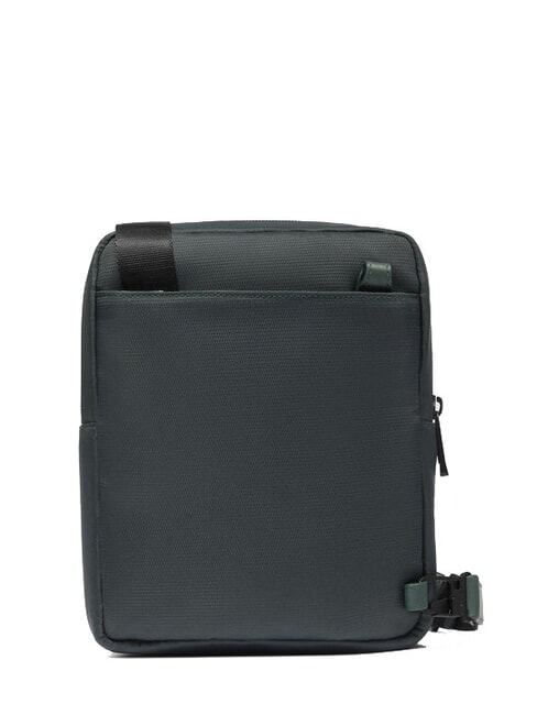 WOLLEM Fabric and leather iPad mini bag GREEN - Over-the-shoulder Bags for Men