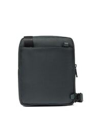 PIQUADRO WOLLEM Fabric and leather iPad mini bag GREEN - Over-the-shoulder Bags for Men - 3