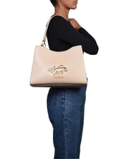 LOVE MOSCHINO CURSIVE L Shoulder bag beige - Women’s Bags - 4
