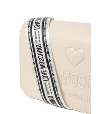LOVE MOSCHINO MADE WITH LOVE Shoulder bag ivory - Women’s Bags - 3