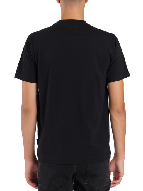SPARTACO Cotton T-shirt with print black - T-shirt