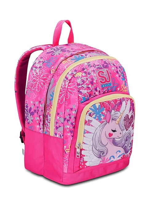 ADVANCED UNICORN LED Two-compartment backpack BLACK STRIPED FOREST - Backpacks & School and Leisure