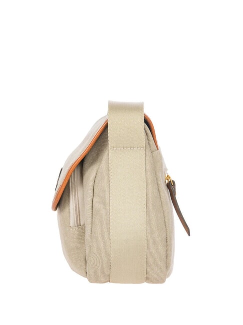 SORRENTO S Small canvas bag with flap BEIGE - Women’s Bags