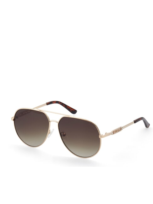 ROUND Sunglasses gold/gradientbrown - Woman glasses