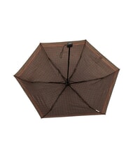 FERRÈ MINI Windproof manual umbrella brown tie 03 - Umbrellas - 5