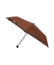 FERRÈ MINI Windproof manual umbrella brown tie 01 - Umbrellas - 3