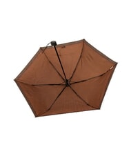 FERRÈ MINI Windproof manual umbrella brown tie 01 - Umbrellas - 5