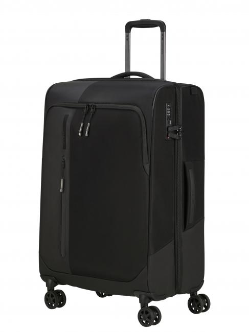 BIZ2GO TRVL Medium Expandable Trolley BLACK - Semi-rigid Trolley Cases