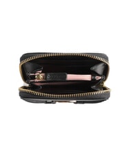 THE BRIDGE AMELIA Mini zip around leather wallet Black Gold - Women’s Wallets - 2