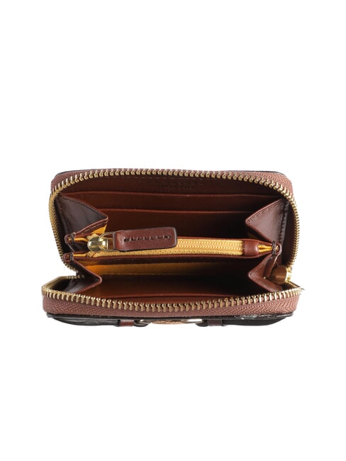 AMELIA Mini zip around leather wallet BROWN - Women&rsquo;s Wallets