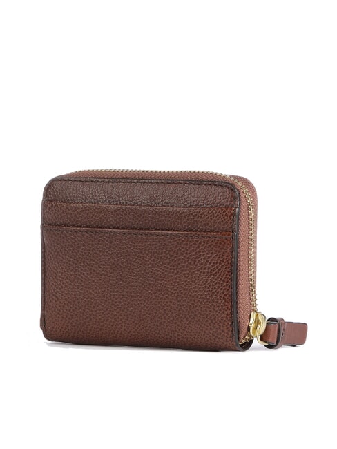 AMELIA Mini zip around leather wallet BROWN - Women&rsquo;s Wallets