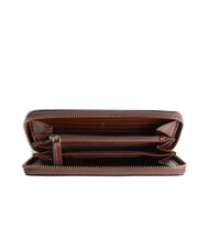 THE BRIDGE DOMITILLA Large zip around leather wallet BROWN - Women’s Wallets - 2