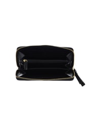 THE BRIDGE FEBE Large zip around leather wallet Black Gold - Women’s Wallets - 2
