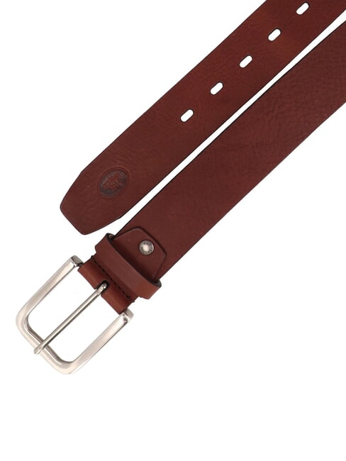 BRUNELLESCHI Shortenable leather belt brown 14/ruthenium palladium - Belts