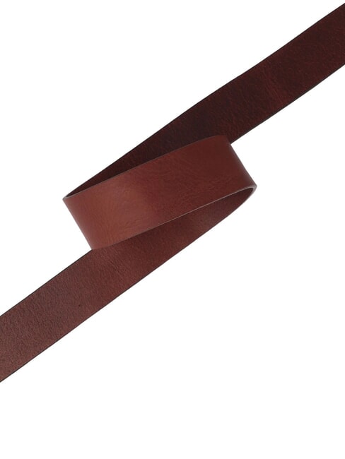 BRUNELLESCHI Shortenable leather belt brown 14/ruthenium palladium - Belts