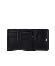 THE BRIDGE FIONA Compact leather wallet Black Gold - Women’s Wallets - 2