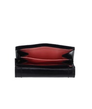 THE BRIDGE FIONA Compact leather wallet Black Gold - Women’s Wallets - 3