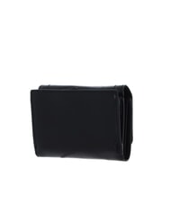 THE BRIDGE FIONA Compact leather wallet Black Gold - Women’s Wallets - 4